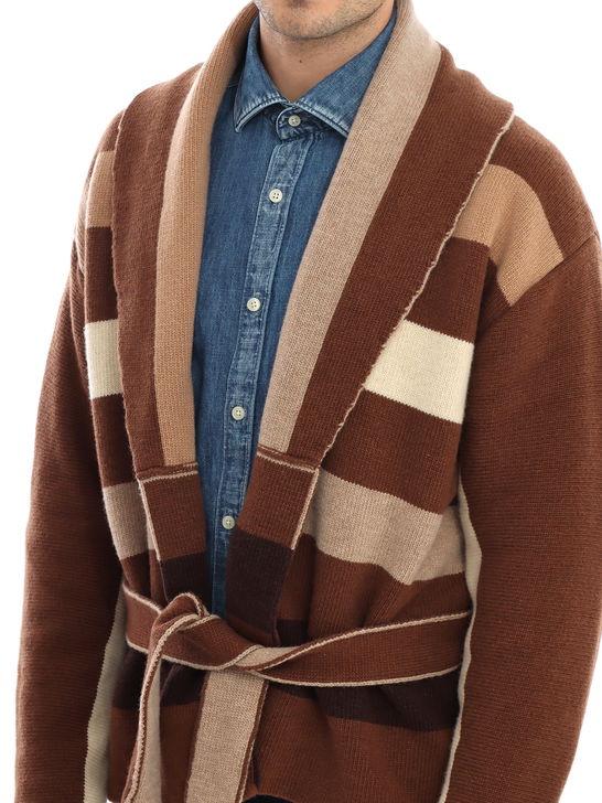 Rakki Cardigan Rakkì Navajo Marrone Consegna Veloce
