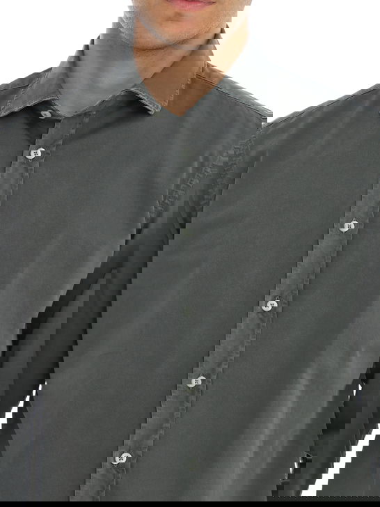 Bastoncino Camicia Bastoncino Gabardina Grigio Vendite Flash