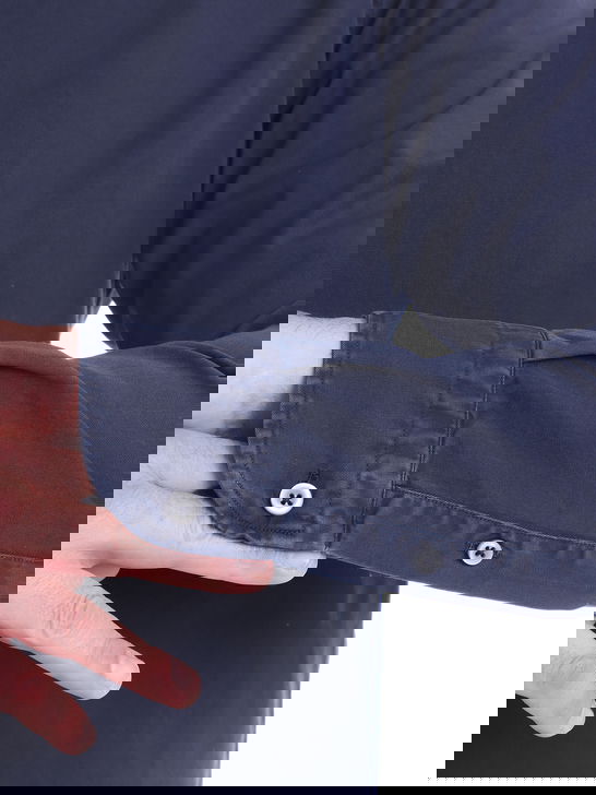 Bastoncino Camicia Bastoncino Gabardina Blu Negozio