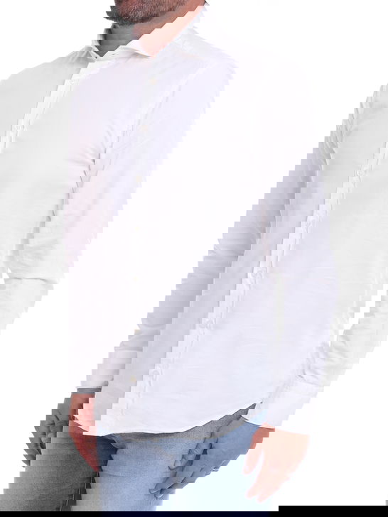 Bastoncino Camicia Bastoncino Gabardina Bianco In Saldo