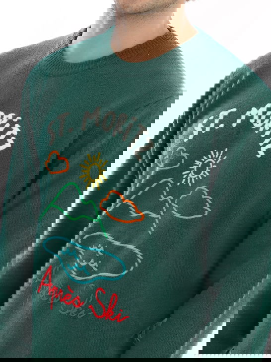Mc2 Saint Barth Maglia MC2 Saint Barth Verde Consegna Veloce