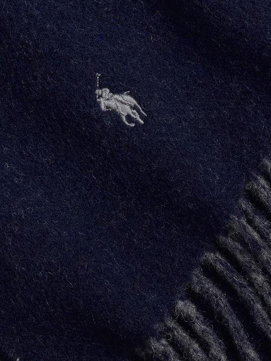 Polo Ralph Lauren Sciarpa Polo Ralph Lauren Double-Face Blu I Più Venduti