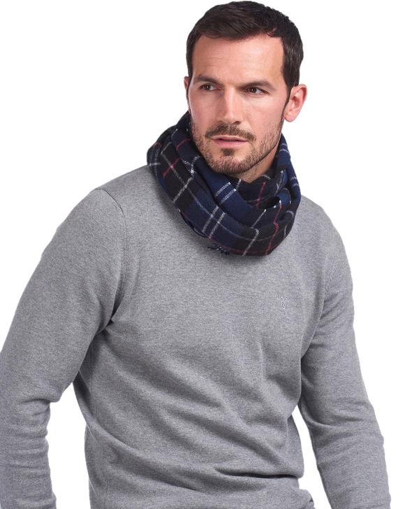 Barbour Sciarpa Barbour Tartan Blu Moda