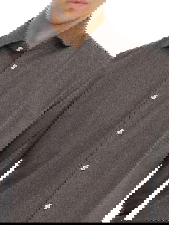 Bastoncino Camicia Bastoncino Flanellata Marrone Outlet