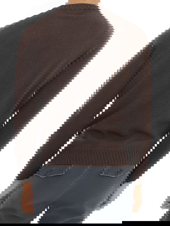 Magazzino Ricambi Maglia Magazzino Ricambi Cashmere Marrone In Saldo