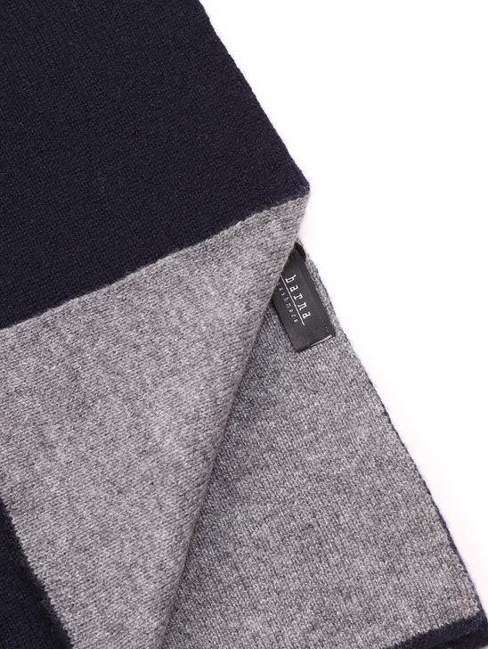 Barna Cashmere Sciarpa Barna Cashmere Bicolore Blu/Grigio Online