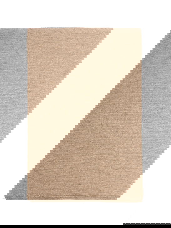 Barna Cashmere Sciarpa Barna Cashmere Bicolore Beige/Beige Outlet