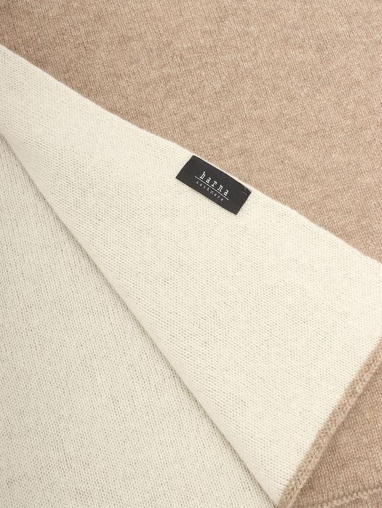 Barna Cashmere Sciarpa Barna Cashmere Bicolore Beige/Beige Outlet