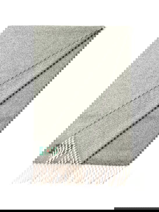 Alan Paine Sciarpa Alan Paine Kinross Cashmere Grigio Vendita Calda