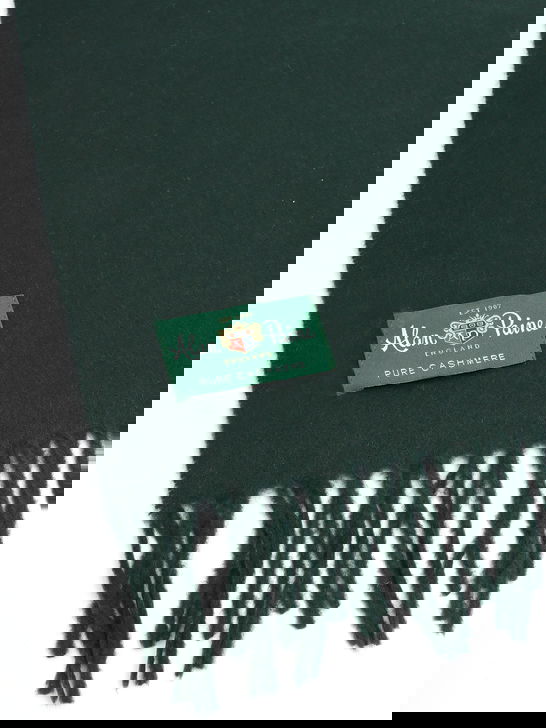 Alan Paine Sciarpa Alan Paine Risbury Cashmere Verde In Saldo