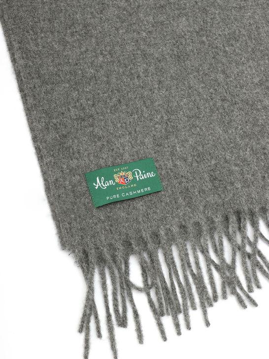 Alan Paine Sciarpa Alan Paine Risbury Cashmere Grigio Nuova