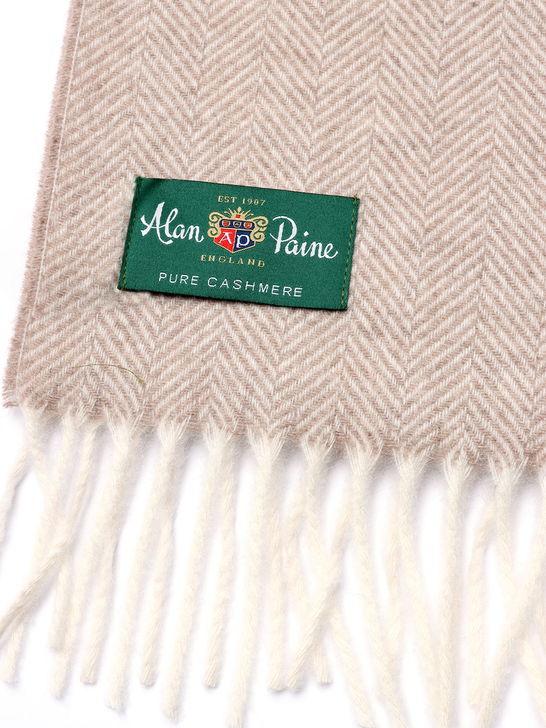 Alan Paine Sciarpa Alan Paine Kinross Cashmere Beige Italy