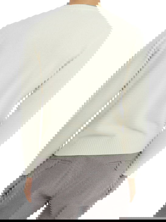 Magazzino Ricambi Maglia Magazzino Ricambi Mouliné Bianco Nuova