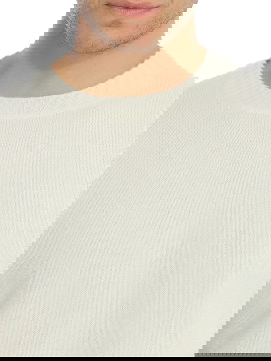 Magazzino Ricambi Maglia Magazzino Ricambi Mouliné Bianco Nuova