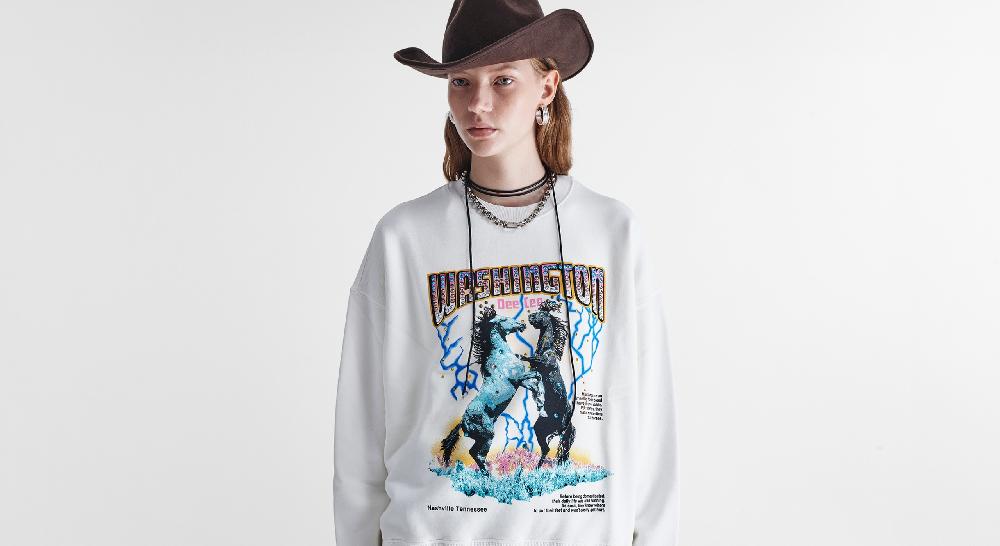 Washington Dee Cee White WDC Sweatshirt Online
