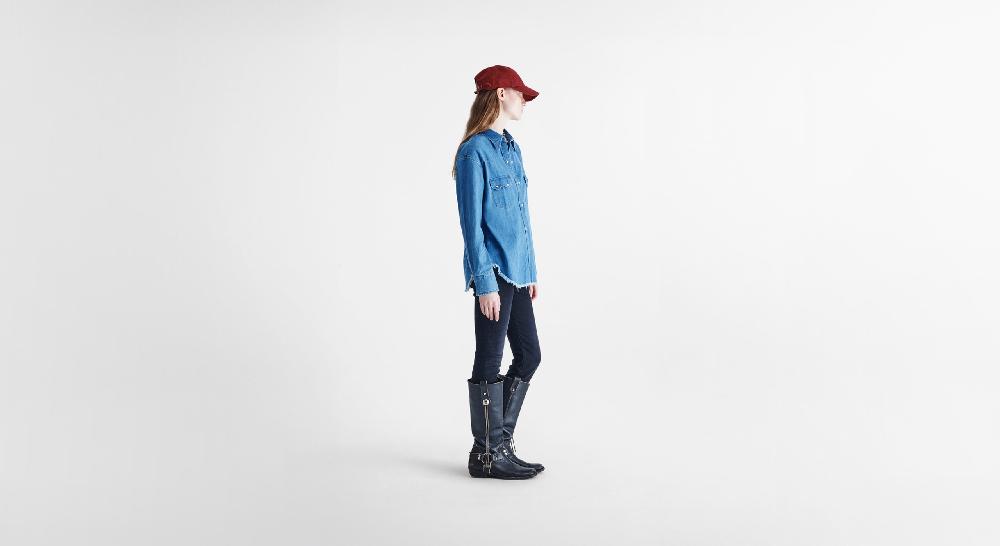 Washington Dee Cee Blue Denim Shirt Outlet