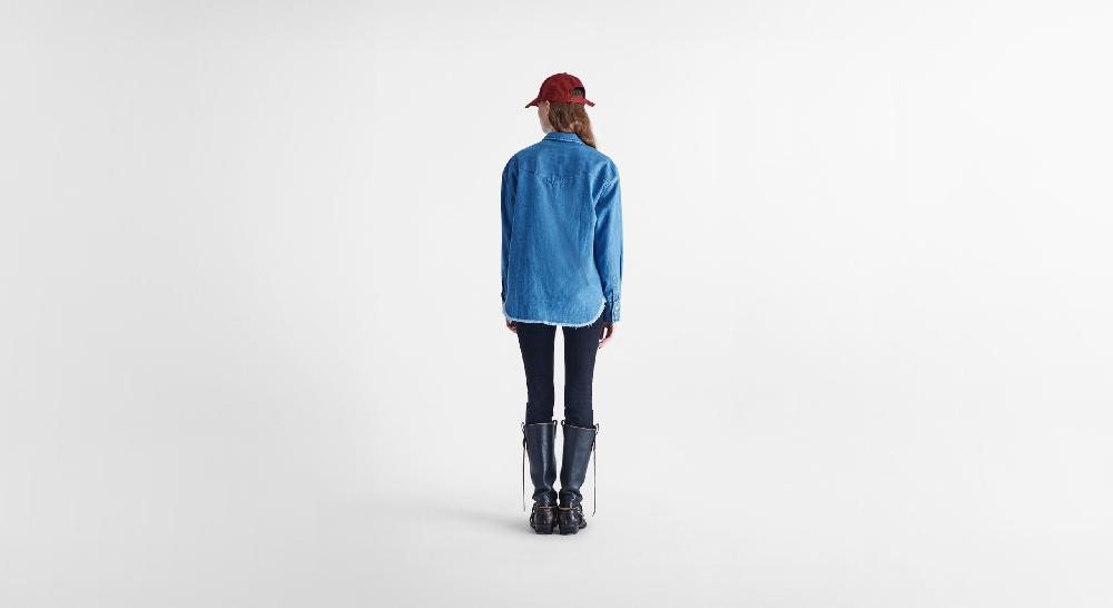 Washington Dee Cee Blue Denim Shirt Outlet