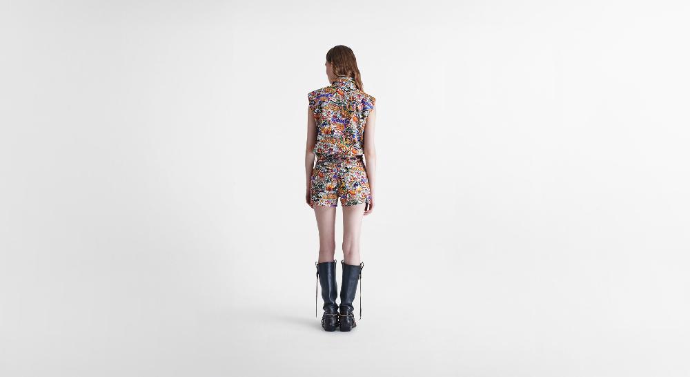Washington Dee Cee Wdc Print Top In Vendita