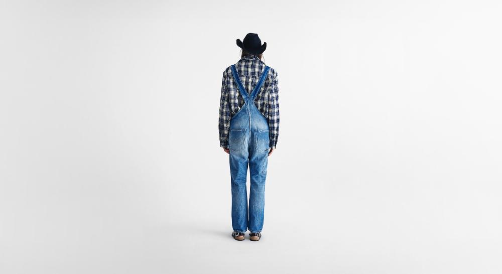 Washington Dee Cee Distressed Blue Overalls Offerte
