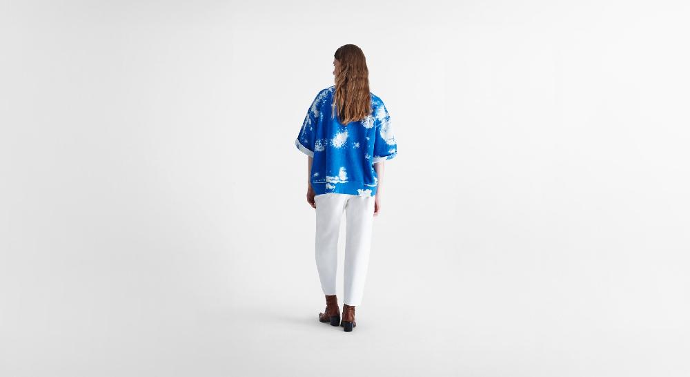 Washington Dee Cee Light Blue Sky Sweatshirt Vendita Economica