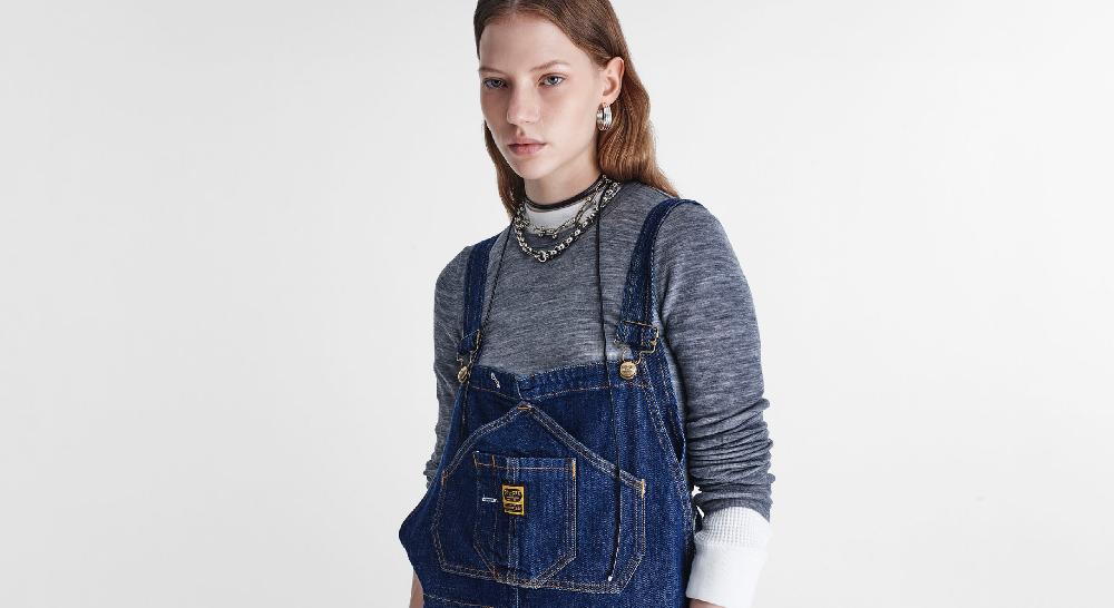 Washington Dee Cee Dark Blue Denim Overalls I Più Venduti