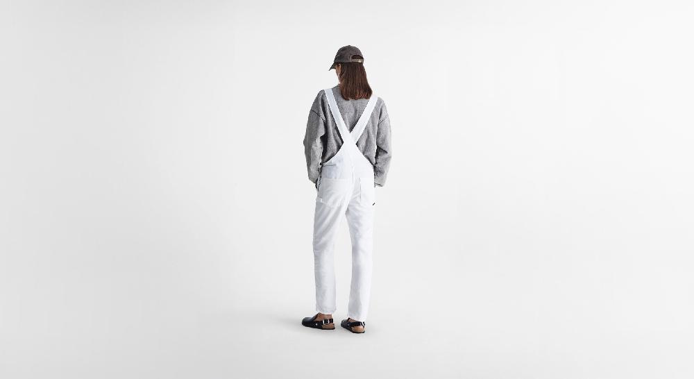 Washington Dee Cee White Light Denim Overalls Negozio