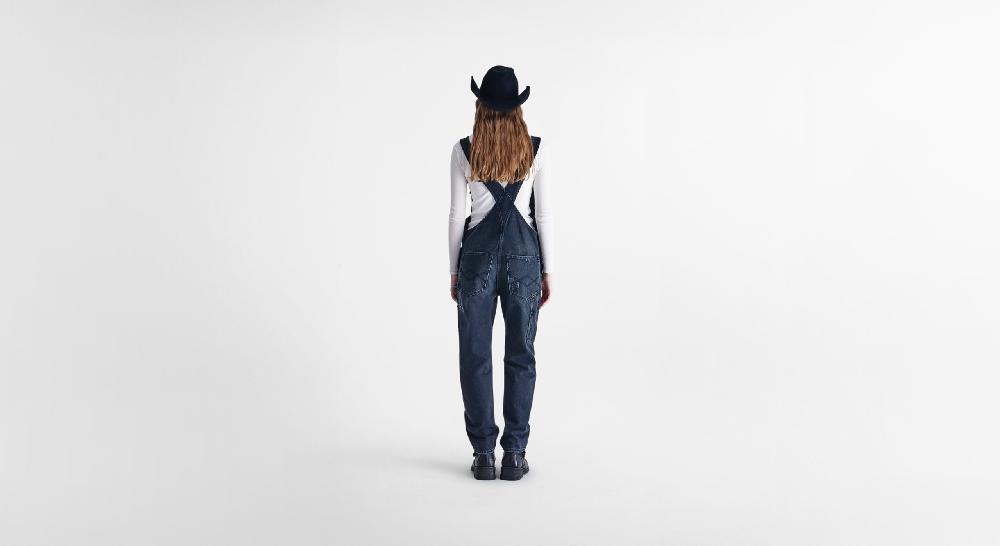 Washington Dee Cee Black Denim Overalls In Saldo