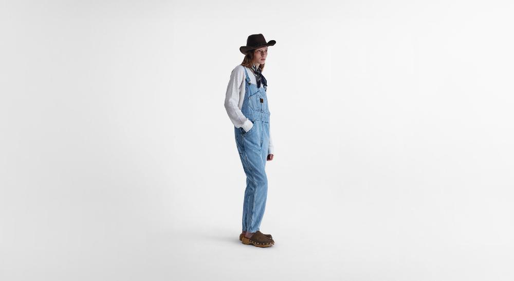 Washington Dee Cee Light Blue Overalls Moda