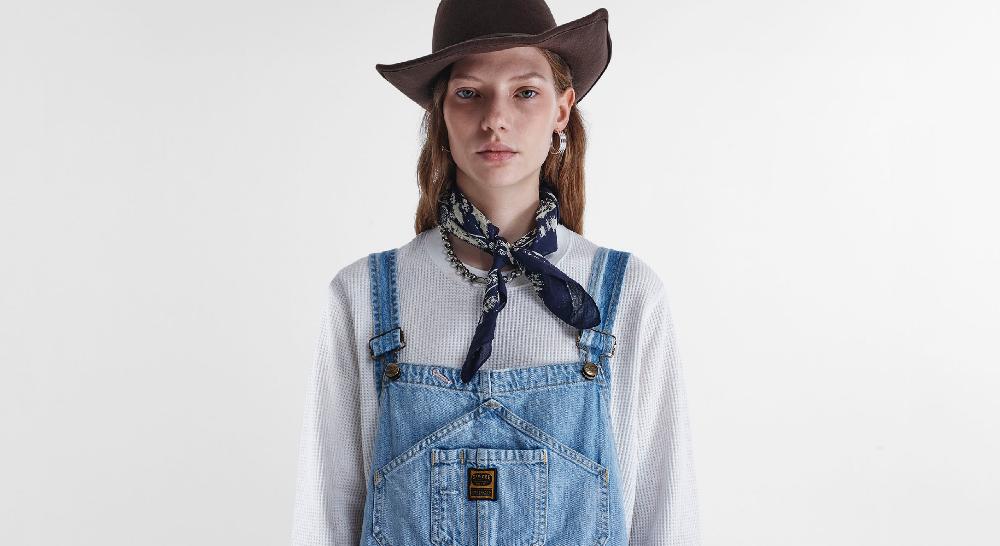 Washington Dee Cee Light Blue Overalls Moda