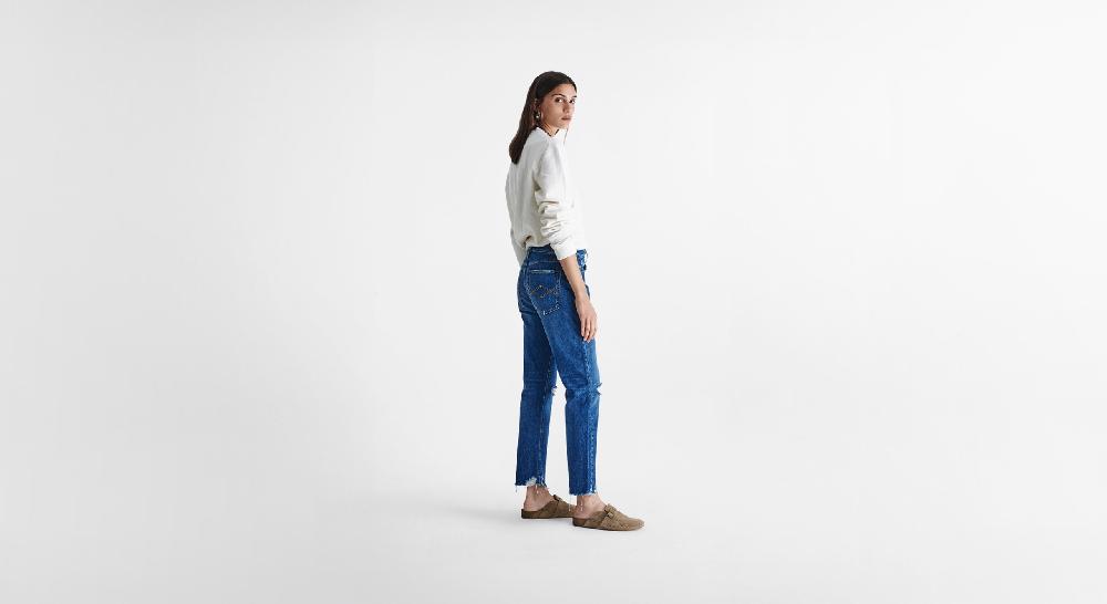 Washington Dee Cee Distressed Blue Ranch Denim Pezzi Unici