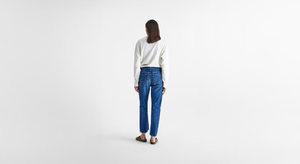 Washington Dee Cee Distressed Blue Ranch Denim Pezzi Unici