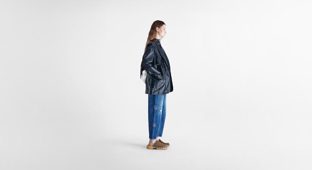 Washington Dee Cee Black Nappa Leather Blazer Online