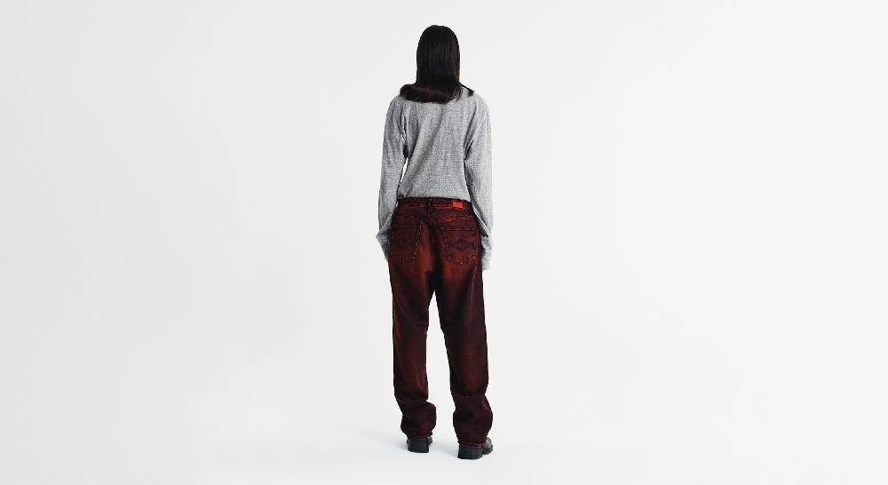 Washington Dee Cee RED SPRAY DENIM PANTS Italia