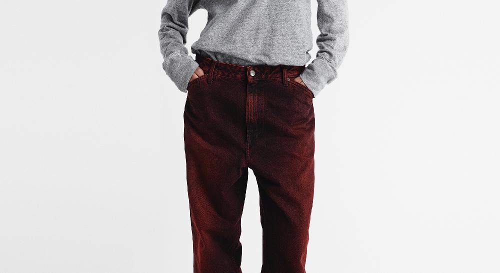 Washington Dee Cee RED SPRAY DENIM PANTS Italia