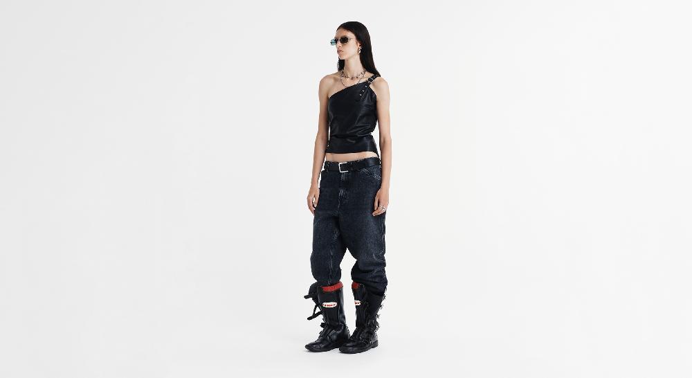 Washington Dee Cee LEATHER TOP In Linea