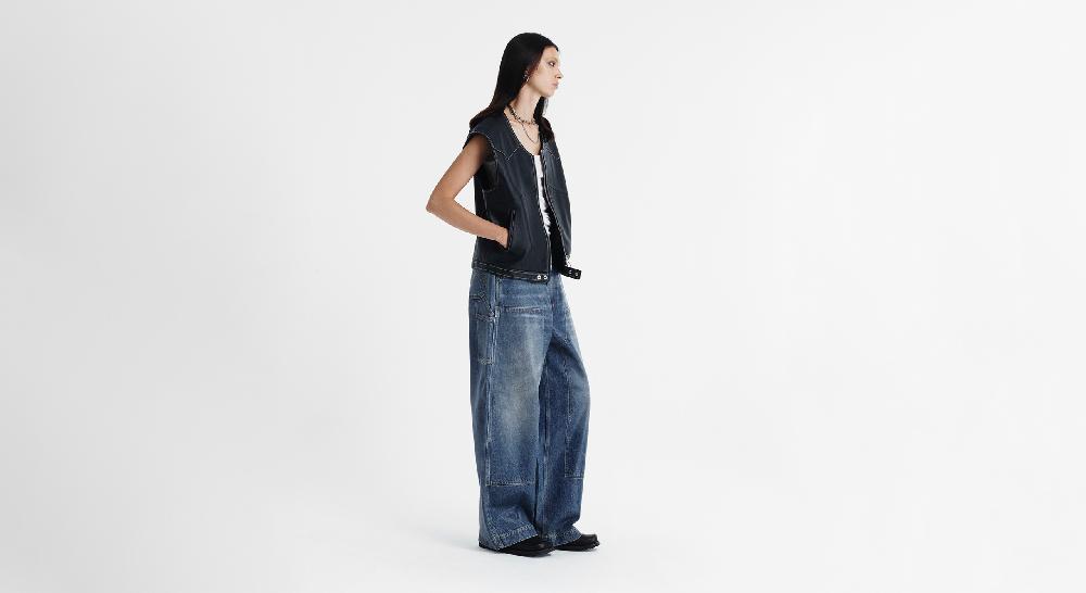 Washington Dee Cee LEATHER VEST Promozione