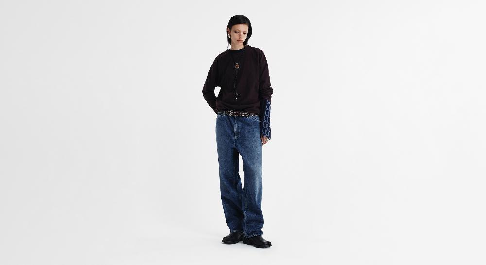 Washington Dee Cee VINTAGE WASHED BLUE PANTS Negozi Online
