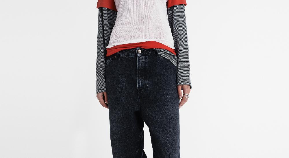 Washington Dee Cee VINTAGE WASHED BLACK DENIM PANTS Acquista Ora
