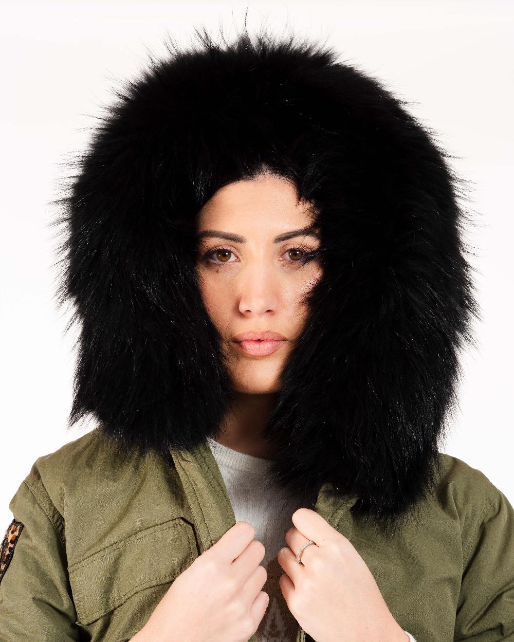 Alessandra chamonix CAMILLE MILITARY BLACK / PARKA Spedizione Gratuita