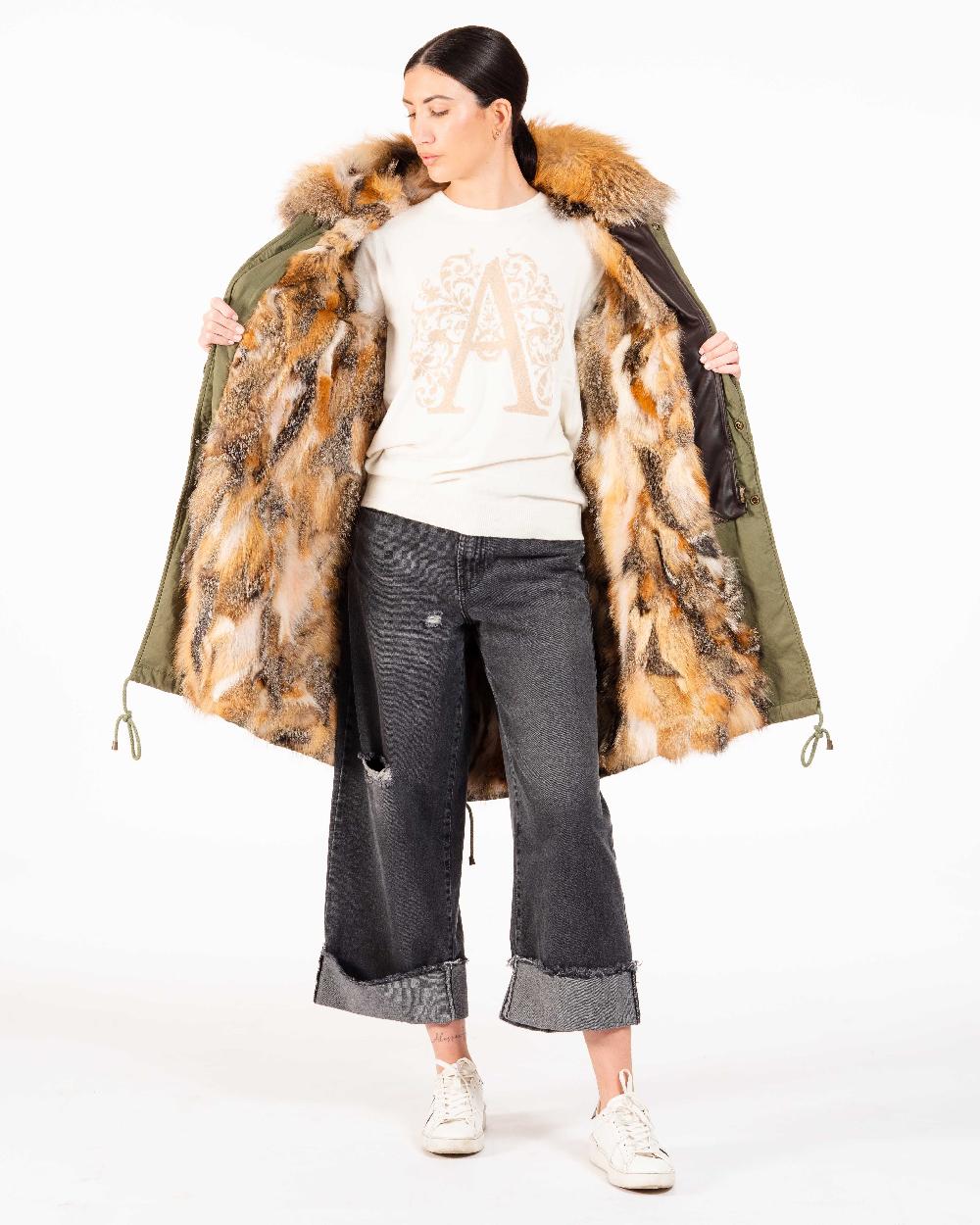 Alessandra chamonix CAMILLE MILITARY BEIGE / PARKA Pezzi Unici