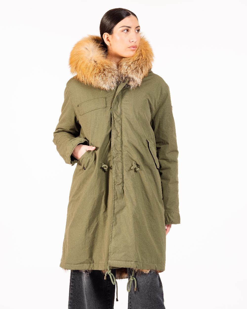 Alessandra chamonix CAMILLE MILITARY BEIGE / PARKA Pezzi Unici