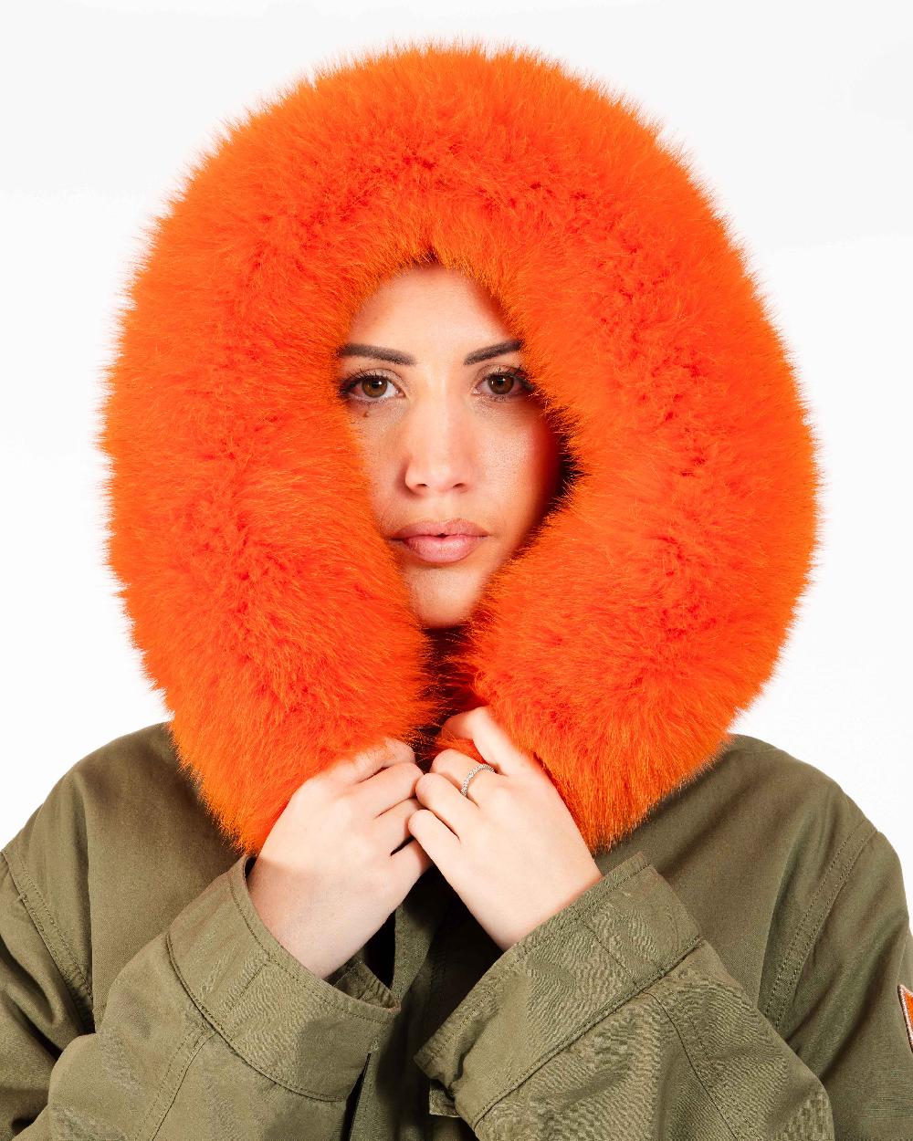 Alessandra chamonix AMANDINE MILITARY ORANGE / PARKA Negozi Online