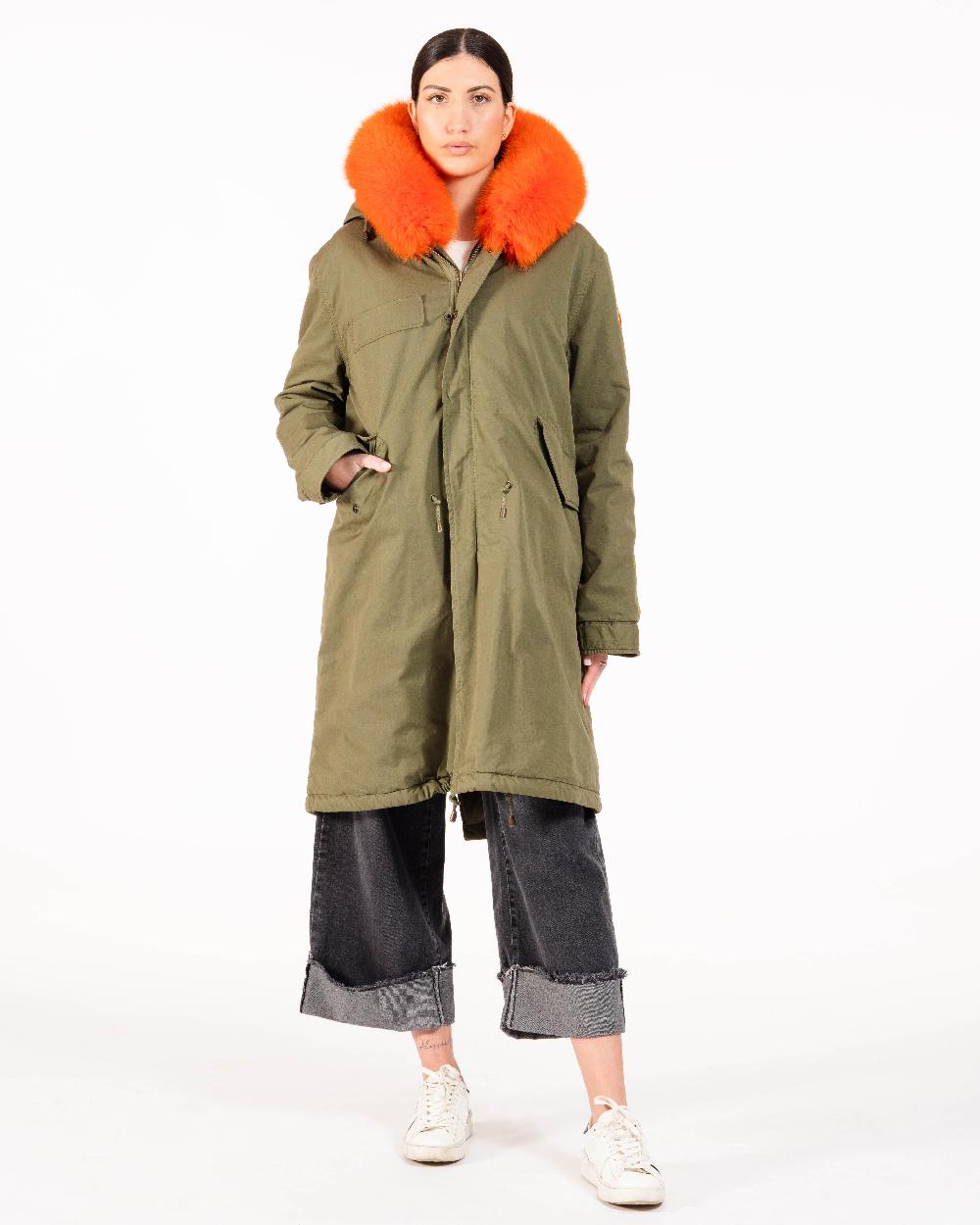 Alessandra chamonix AMANDINE MILITARY ORANGE / PARKA Negozi Online