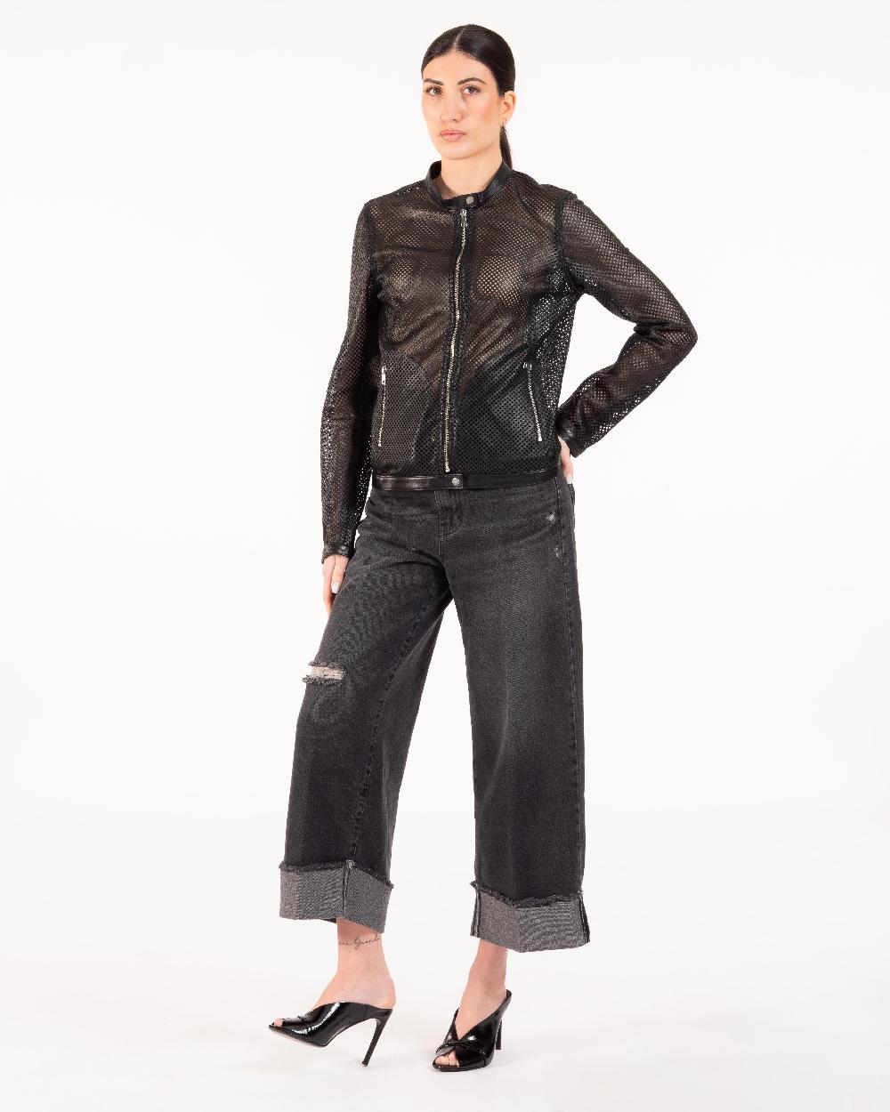 Alessandra chamonix PERLE traforato NERO Sconto