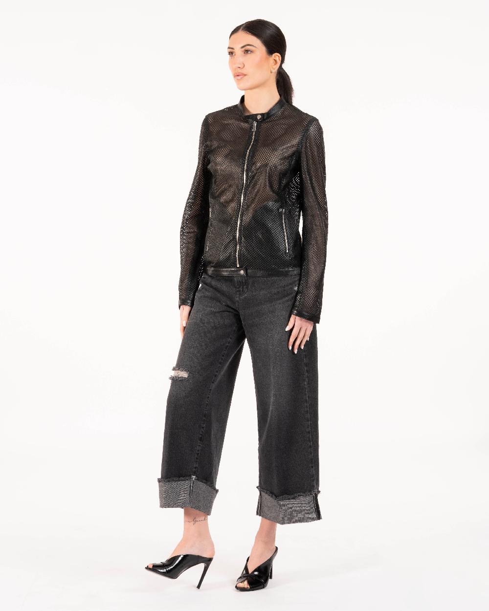 Alessandra chamonix PERLE traforato NERO Sconto