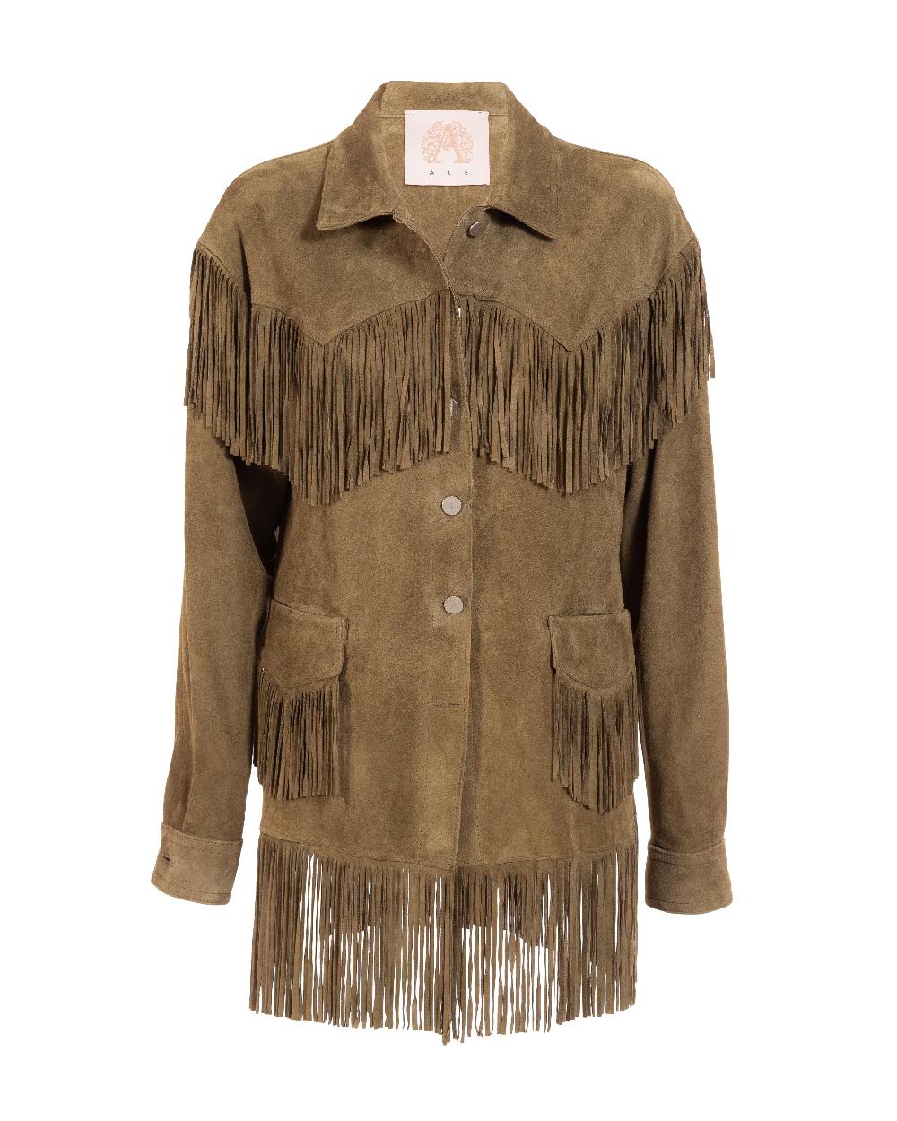 Alessandra chamonix PAIGE SALVIA / GIACCA CON FRANGE Outlet