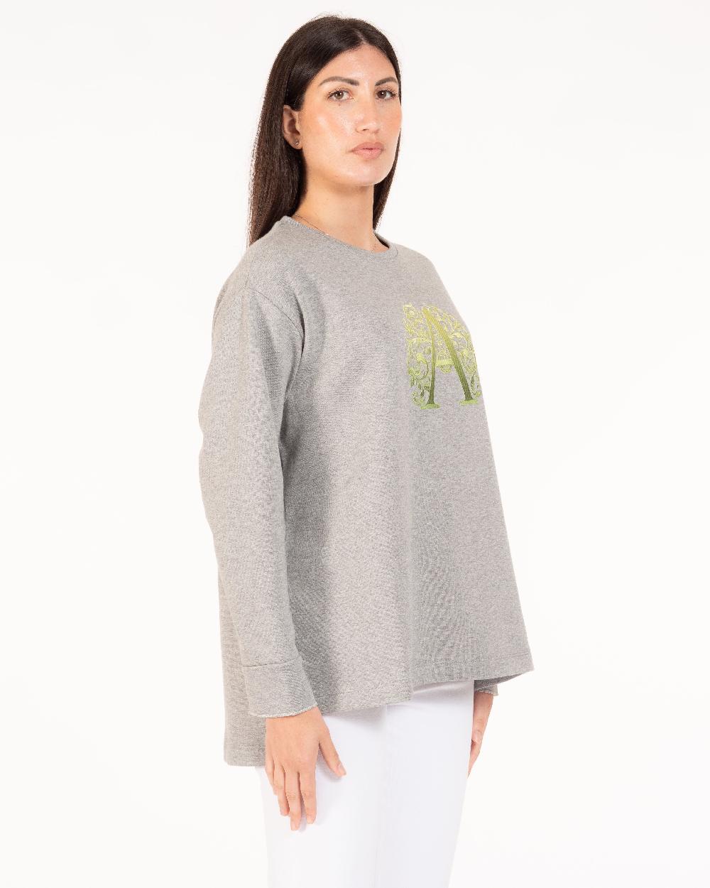 Alessandra chamonix FLORA GRIGIO - VERDE/ FELPA Saldi Di Fabbrica