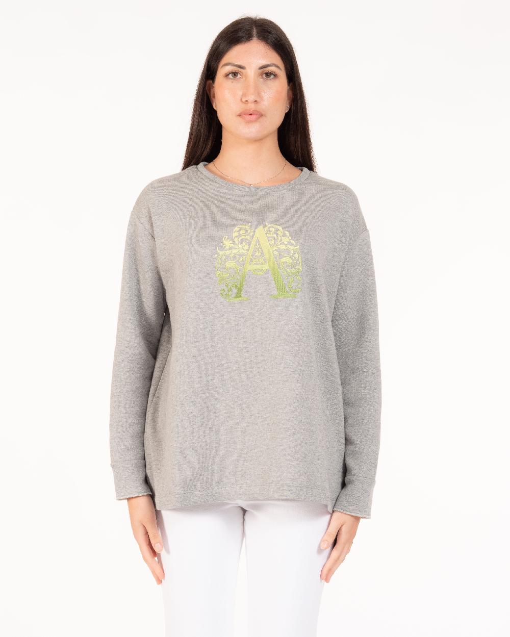 Alessandra chamonix FLORA GRIGIO - VERDE/ FELPA Saldi Di Fabbrica