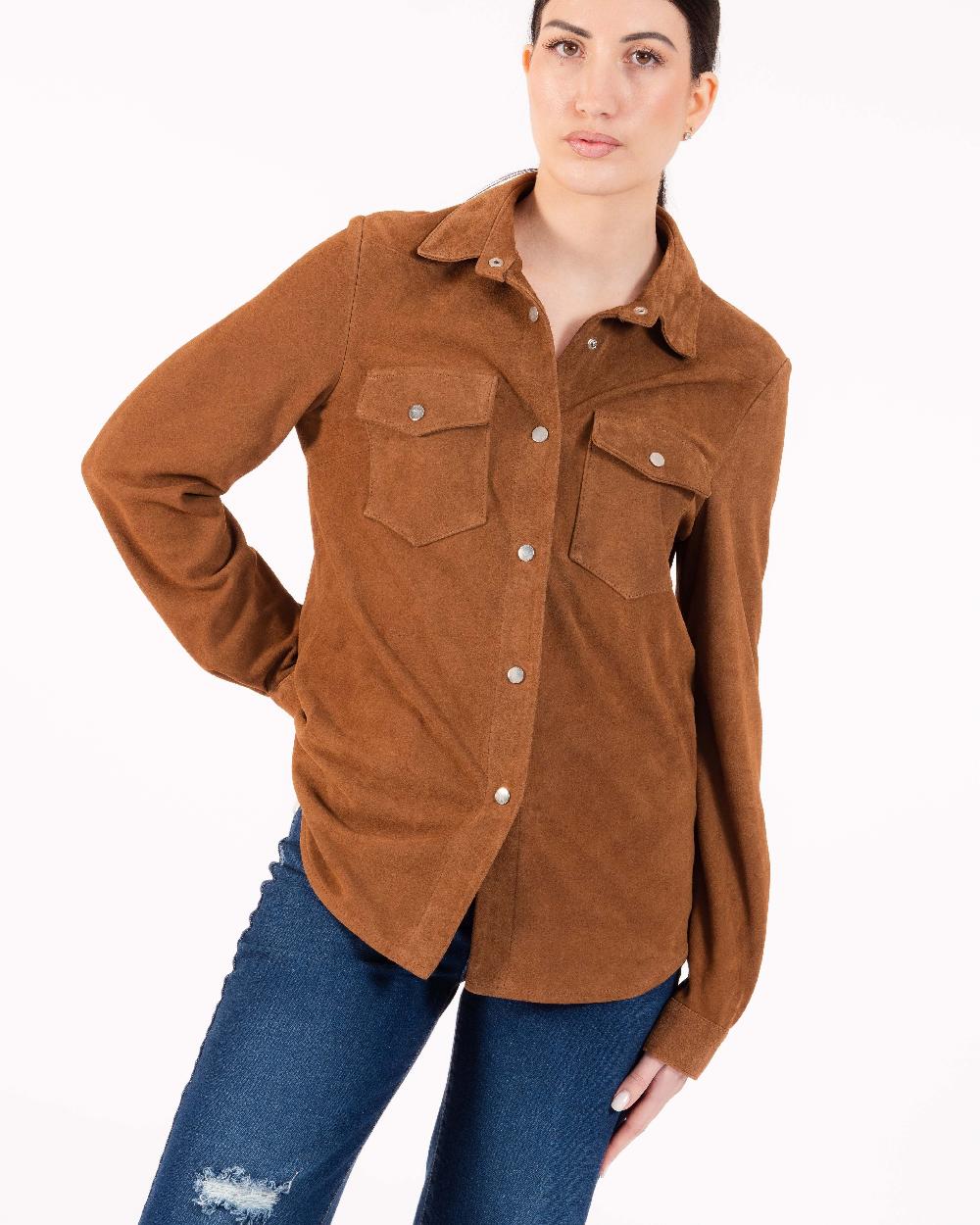 Alessandra chamonix GLORIA camoscio COGNAC Online