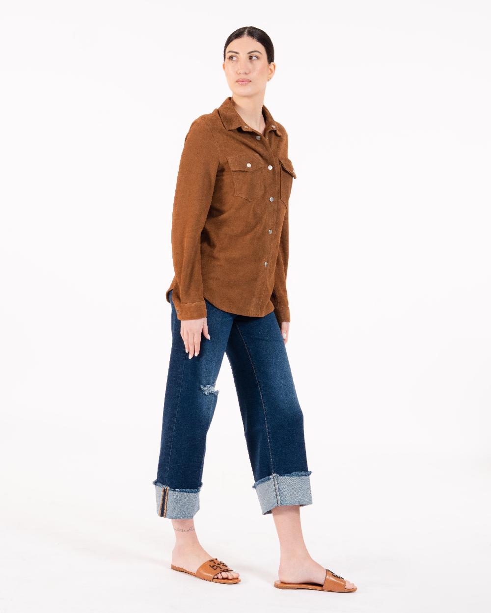 Alessandra chamonix GLORIA camoscio COGNAC Online